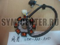 Статор генератора в сборе SYM ALLO 50; Jet4 50; ORBIT 50 AV05W1-S; ORBIT 50 AV05W-6; SYMPHONY 50 SPORT 31120-AAA-A00 ― | SYM-CENTER.ru - Мототехника SYM, запчасти, сервис